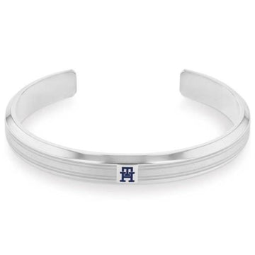 Ανδρικό βραχιόλι Tommy Hilfiger 2790571 χειροπέδα σε ασημί χρώμα από ατσάλι.